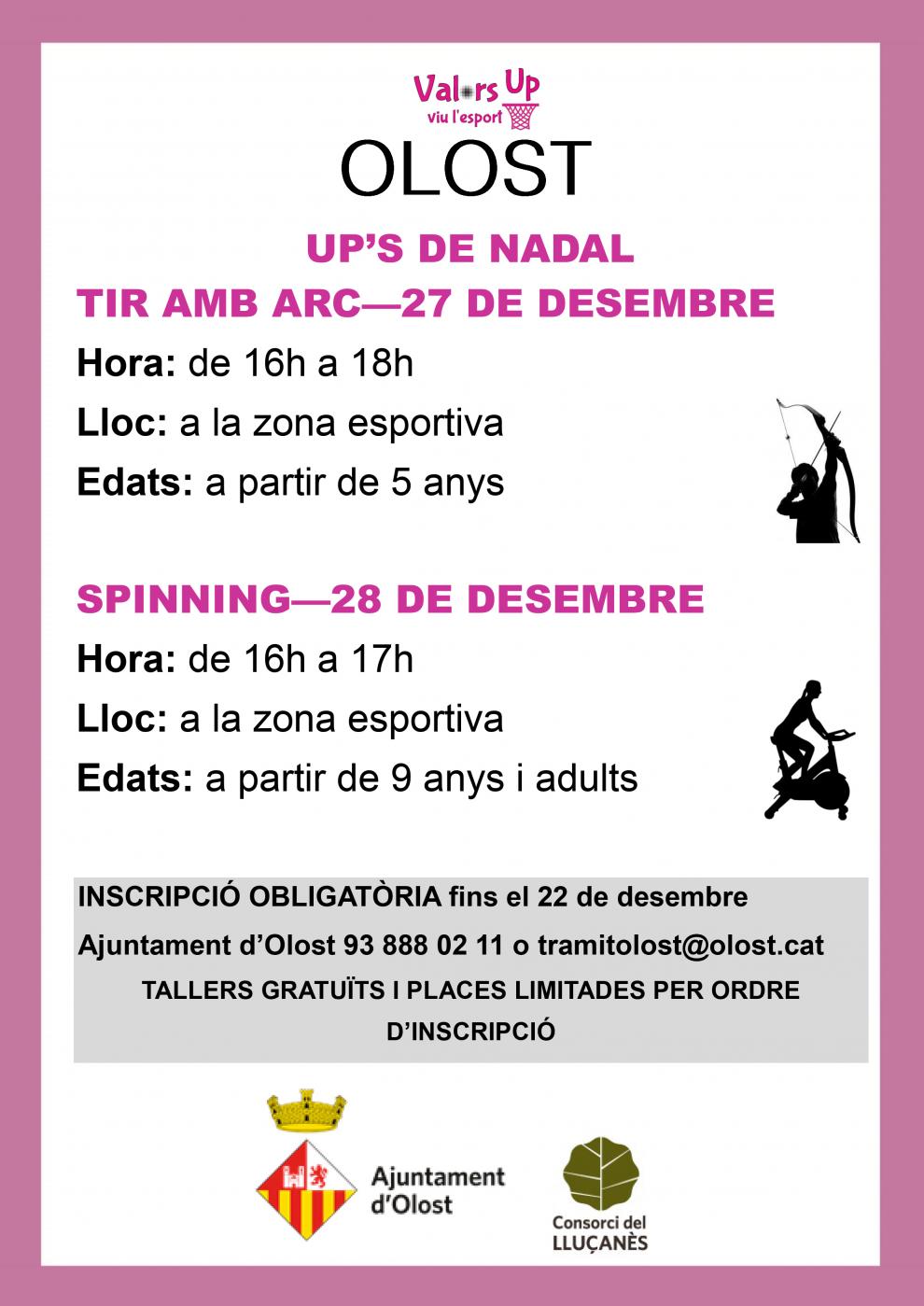 Up's de Nadal els dies 27 i 28 de desembre